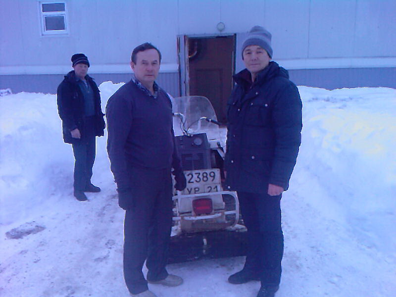 Владельцы снегоходов в Ибресинском районе проходят ГТО